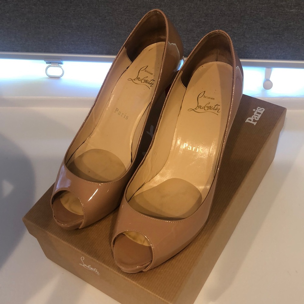 👠Reduced 👠 Christian Louboutin No Matter 85 Patent Calf